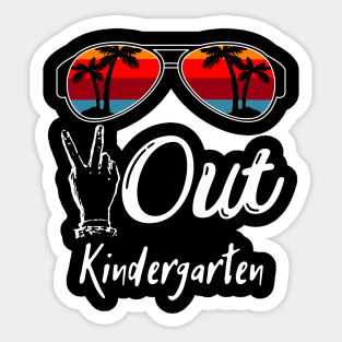 Peace Out Kindergarten, Funny Last Day of School Sticker